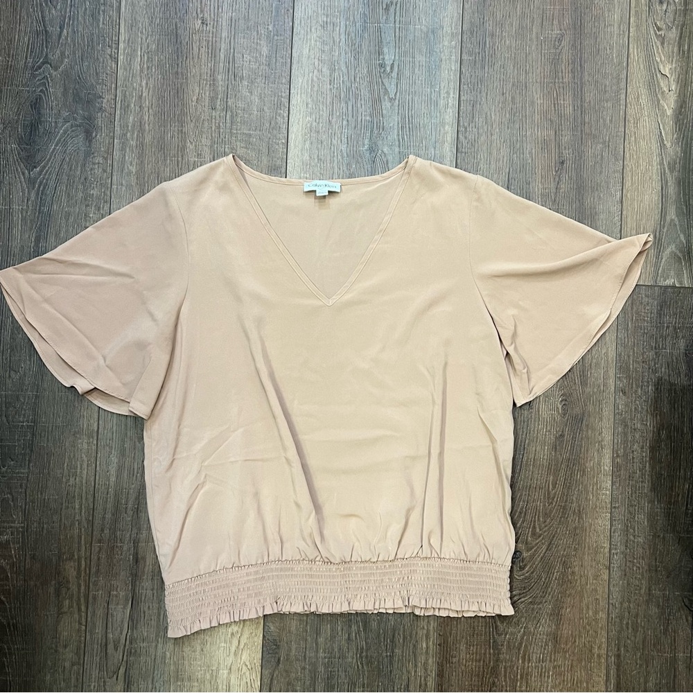 Calvin Klein Flutter Sleeve Top